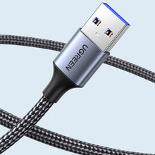 Заредете изображение във визуализатора на галерията – Ugreen extension cable adapter USB (male) - USB (female) 3.0 5Gb/s 0.5m gray (US115)
