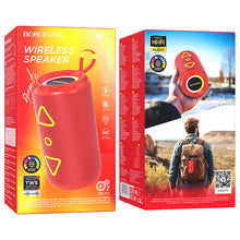 Заредете изображение във визуализатора на галерията – Borofone Portable Bluetooth Speaker BR37 Noble red
