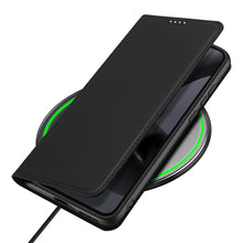 Заредете изображение във визуализатора на галерията – Dux Ducis Skin Pro case for Motorola Edge 30 Neo flip cover card wallet stand black
