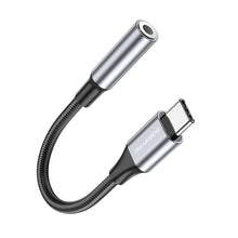 Заредете изображение във визуализатора на галерията – Borofone Adapter BV16 - Type C to jack 3,5mm - black
