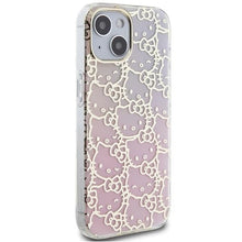 Заредете изображение във визуализатора на галерията – Hello Kitty IML Gradient Electrop Crowded Kitty Head case for iPhone 15 - pink
