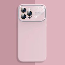 Заредете изображение във визуализатора на галерията – Soft Silicone Lens Case for Iphone 14 light pink

