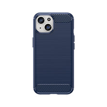 Заредете изображение във визуализатора на галерията – Flexible carbon pattern case for iPhone 15 Carbon Case - blue
