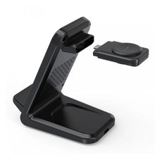 Заредете изображение във визуализатора на галерията – Choetech T608 15W 4in1 induction charging station - black
