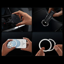 Заредете изображение във визуализатора на галерията – Baseus wireless car charger with MagSafe 15W holder for air vent + USB-A 25W white (CW01)
