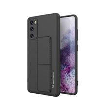 Заредете изображение във визуализатора на галерията – Wozinsky Kickstand Case Silicone Stand Cover for Samsung Galaxy S20 FE 5G Black
