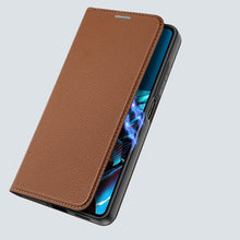 Заредете изображение във визуализатора на галерията – Dux Ducis Skin X2 Case For Xiaomi Redmi Note 12 Pro / Poco X5 Pro 5G Cover Flip Wallet Stand Brown
