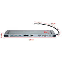 Заредете изображение във визуализатора на галерията – Baseus Enjoyment 10in1 Multifunctional Docking Station Stand for MacBook laptop notebook HUB adapter (CATSX-F0G) - TopMag

