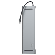 Заредете изображение във визуализатора на галерията – Baseus Enjoyment 10in1 Multifunctional Docking Station Stand for MacBook laptop notebook HUB adapter (CATSX-F0G) - TopMag
