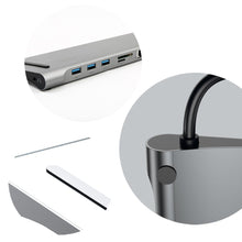 Заредете изображение във визуализатора на галерията – Baseus Enjoyment 10in1 Multifunctional Docking Station Stand for MacBook laptop notebook HUB adapter (CATSX-F0G) - TopMag
