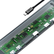 Заредете изображение във визуализатора на галерията – Baseus Enjoyment 10in1 Multifunctional Docking Station Stand for MacBook laptop notebook HUB adapter (CATSX-F0G) - TopMag
