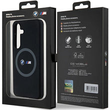 Заредете изображение във визуализатора на галерията – BMW M Silicone Printed Ring MagSafe case for Samsung Galaxy S24 - black
