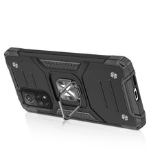 Заредете изображение във визуализатора на галерията – Wozinsky Ring Armor Case Kickstand Tough Rugged Cover for Samsung Galaxy A02s EU black
