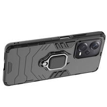 Заредете изображение във визуализатора на галерията – Ring Armor case for Xiaomi Redmi Note 12 Pro+ armored cover magnetic holder ring black
