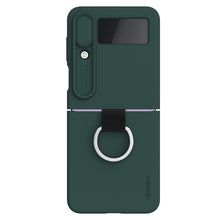 Заредете изображение във визуализатора на галерията – Nillkin CamShield Silky Silicone Case for Samsung Galaxy Z Flip 4 Silicone Cover with Camera Protector Green
