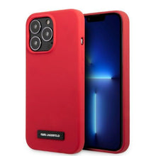 Заредете изображение във визуализатора на галерията – Karl Lagerfeld KLHCP13LSLMP1R iPhone 13 Pro / 13 6.1" hardcase red/red Silicone Plaque
