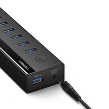Заредете изображение във визуализатора на галерията – Ugreen multifunctional HUB 7in1 USB-A - 7xUSB-A 5Gb/s black (US219)

