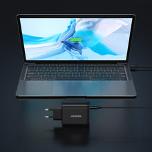 Заредете изображение във визуализатора на галерията – Ugreen CD170 USB-A+USB-C 38W Wall Charger EU plug Black
