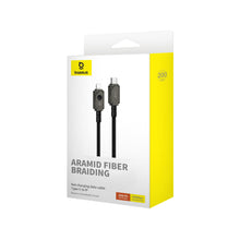 Заредете изображение във визуализатора на галерията – USB C cable - Lightning Baseus Unbreakable 20W 480Mbps 2m - black
