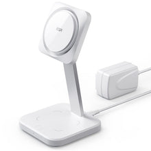 Заредете изображение във визуализатора на галерията – ESR HALOLOCK 2IN1 CRYOBOOST MAGNETIC MAGSAFE WIRELESS CHARGER ARCTIC WHITE
