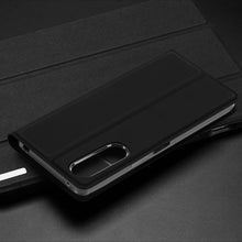 Заредете изображение във визуализатора на галерията – Dux Ducis Skin Pro Case for Sony Xperia 10 V Flip Card Wallet Stand Black
