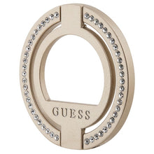 Заредете изображение във визуализатора на галерията – Original holder GUESS MagSafe Rhinestone Ring Stand GUMRSALDGD gold
