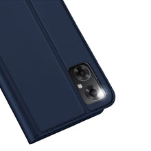 Заредете изображение във визуализатора на галерията – Dux Ducis Skin Pro Case For Xiaomi Redmi Note 11E /Redmi 10 5G / Redmi 10 Prime+ 5G / Poco M4 5G Cover Flip Card Wallet Stand Blue
