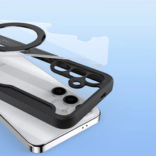 Заредете изображение във визуализатора на галерията – Dux Ducis Skin X Pro case with magnetic ring / stand for Samsung S24 - black
