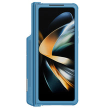 Заредете изображение във визуализатора на галерията – Nillkin CamShield Pro Case (suit) for Samsung Galaxy Z Fold 4 cover with camera cover stand blue
