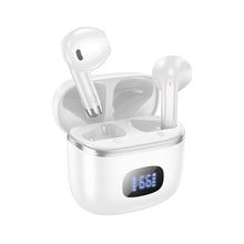 Заредете изображение във визуализатора на галерията – HOCO bluetooth earphones TWS Music guide wireless EQ1 white
