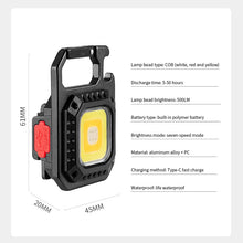 Заредете изображение във визуализатора на галерията – Mini flashlight LED keychain W5130 Type C
