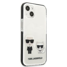 Заредете изображение във визуализатора на галерията – Karl Lagerfeld KLHCP13MTPEKCW iPhone 13 6.1" hardcase white/white Karl&amp;Choupette
