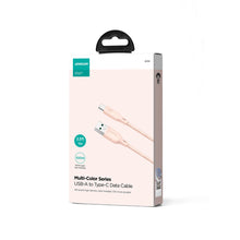 Заредете изображение във визуализатора на галерията – Joyroom Multi-Color Series SA34-AC6 USB-A / USB-C Cable 100W Fast Transfer 1m - Pink
