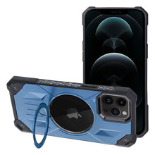 Заредете изображение във визуализатора на галерията – Armor Mag Cover case compatible with MagSafe for IPHONE 12 PRO MAX blue
