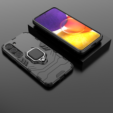 Заредете изображение във визуализатора на галерията – Ring Armor case for Samsung Galaxy S23 armored cover magnetic holder ring black
