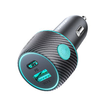 Заредете изображение във визуализатора на галерията – Car charger 60W USB-C USB-A Joyroom JR-CCN01 | black
