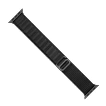 Заредете изображение във визуализатора на галерията – Strap with Alpine steel buckle for Apple Watch 38/40/41 mm - black
