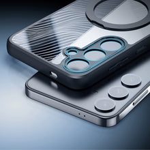 Заредете изображение във визуализатора на галерията – Dux Ducis Aimo Mag armored case with MagSafe for Samsung Galaxy S24 - black

