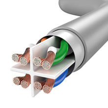 Заредете изображение във визуализатора на галерията – Baseus cable internet cable Ethernet patch cord RJ45 Cat 6 UTP 1000Mbps 5 m gray
