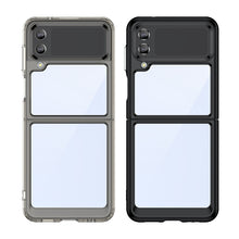 Заредете изображение във визуализатора на галерията – Outer Space Case for Samsung Galaxy Z Flip 3 cover with a flexible frame blue
