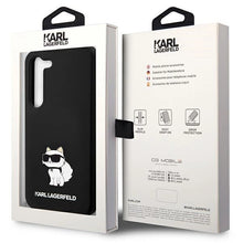 Заредете изображение във визуализатора на галерията – Karl Lagerfeld Silicone Choupette case for Samsung Galaxy S24 - black
