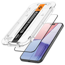 Заредете изображение във визуализатора на галерията – TEMPERED GLASS Spigen GLAS.TR "EZ FIT" FC IPHONE 15 PLUS BLACK
