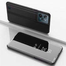 Заредете изображение във визуализатора на галерията – Clear View Case cover for Realme C31 flip cover black
