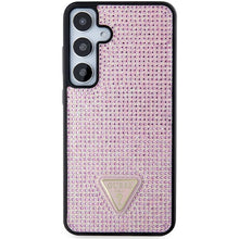 Заредете изображение във визуализатора на галерията – Guess Rhinestone Triangle case for Samsung Galaxy S24+ - pink
