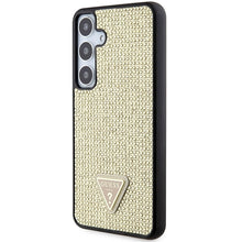 Заредете изображение във визуализатора на галерията – Guess Rhinestone Triangle case for Samsung Galaxy S24 - gold
