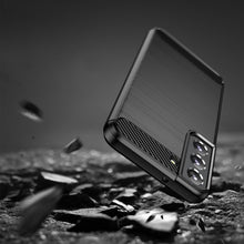 Заредете изображение във визуализатора на галерията – Carbon Case for Samsung Galaxy S23 flexible silicone carbon cover black
