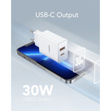 Заредете изображение във визуализатора на галерията – VEGER travel charger USB A + Type C QC3.0 PD 30W VLS302U white
