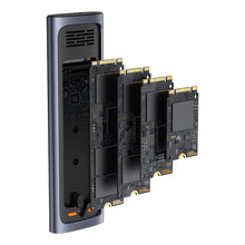 Заредете изображение във визуализатора на галерията – Baseus FlyJoy Series M.2 NVMe / M.2 SATA 10 Gb/s SSD bay - gray
