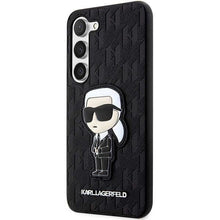 Заредете изображение във визуализатора на галерията – Karl Lagerfeld KLHCS23SSAKLHKPK S23 S911 hardcase black/black Saffiano Monogram Ikonik
