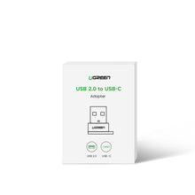 Заредете изображение във визуализатора на галерията – USB C (female) - USB (male) adapter Ugreen US280 - black
